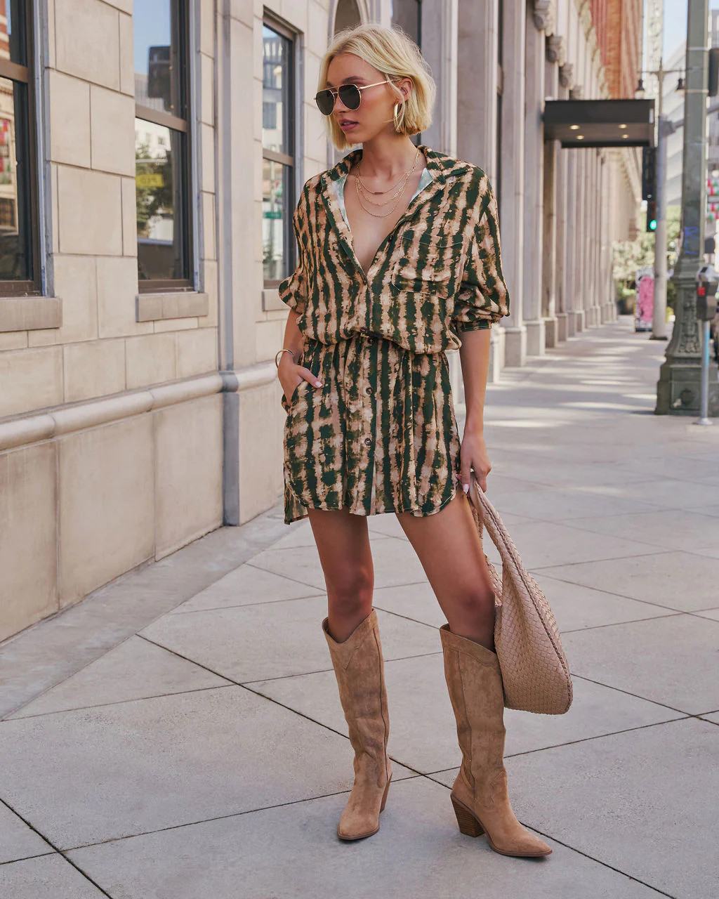 Queen Retro Floral Printed Shirt Dress | VICI