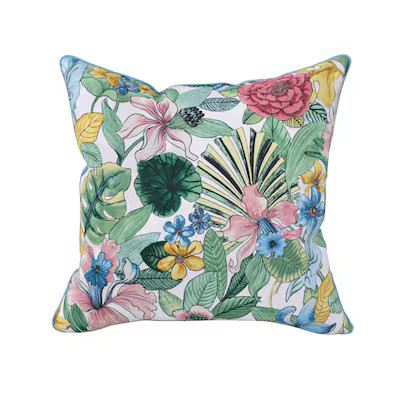 allen + roth Floral Multi Square Throw Pillow Lowes.com | Lowe's