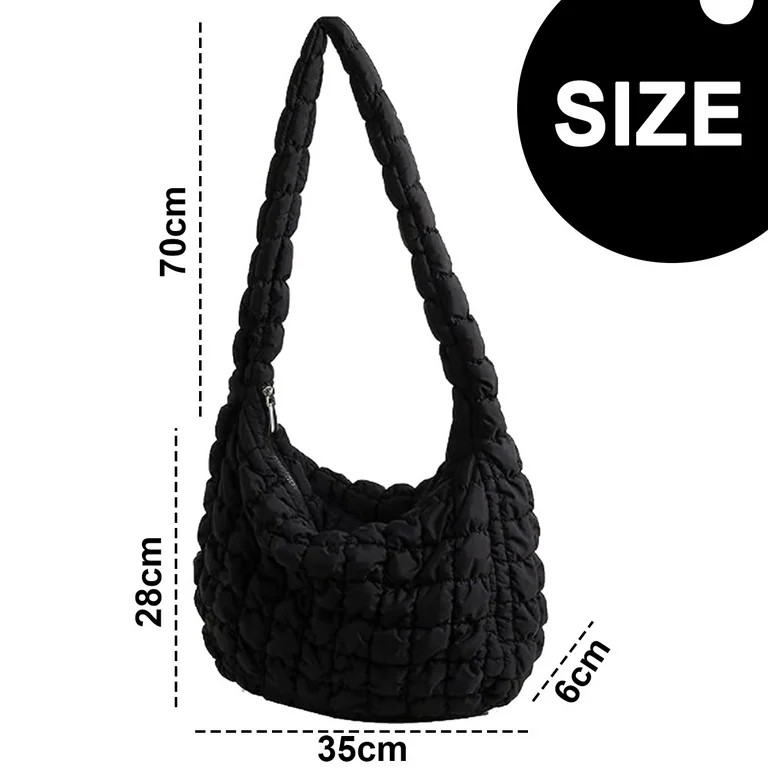 Bubble Hobo Bags for Women Quilted Tote Bag for Women Puffer Bag Quilted Bag Lightweight Puffy To... | Walmart (US)