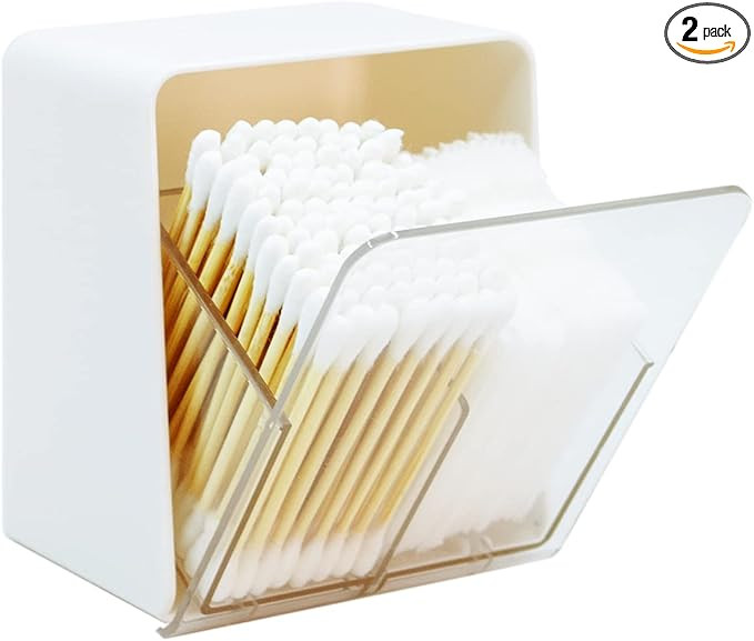 Artilife Bathroom Qtip Holder Canisters for Cotton Swabs, Cotton Balls, Cotton Rounds, Vanity Cou... | Amazon (US)