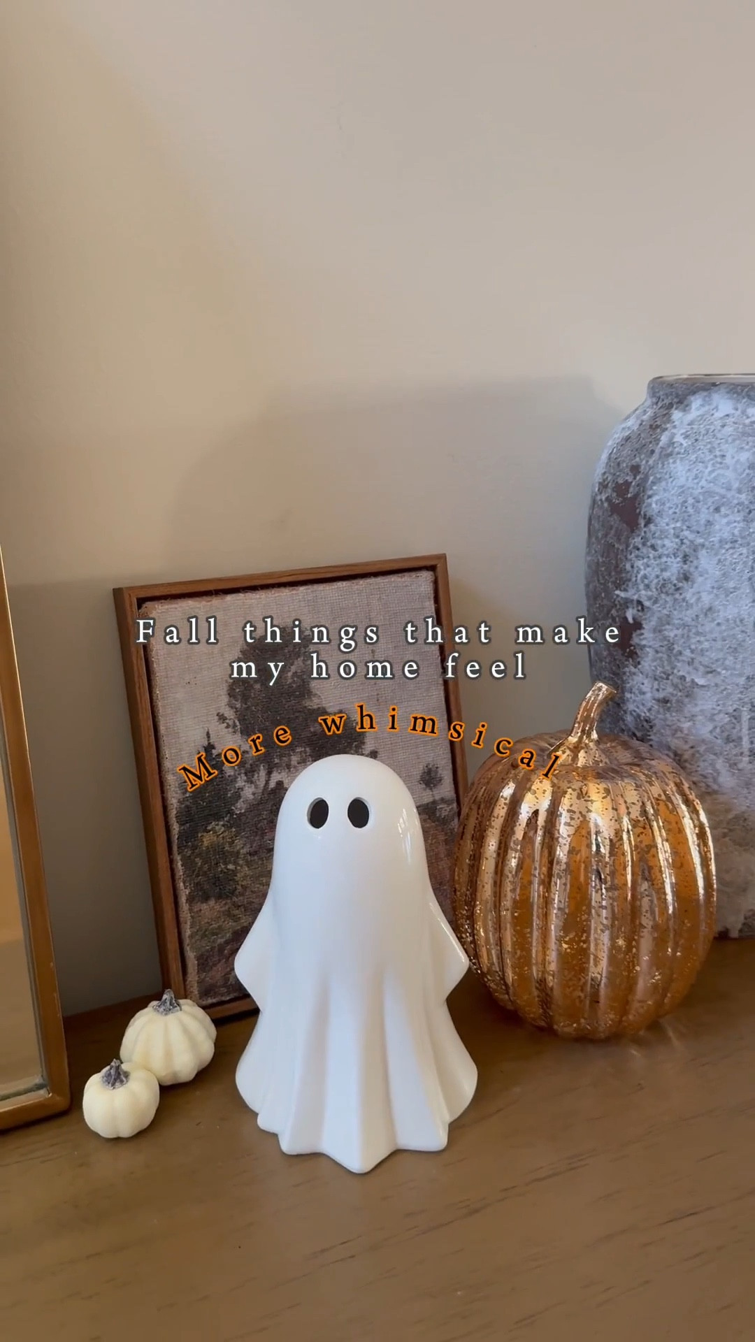 I want to keep the same cozy vibe in my home all year round! I love autumn, I love October and I love Christmas , but fall is my favorite season and these little things are the ones that make the house feel extra warm and fuzzy and cute for the holidays and for the ber months, now I just need to figure out how to maintain the same cozy vibe while is 90 degrees outside in the middle of June next year 😂😂😂😂 but for now this is how I’m enjoying my house and my little not so aesthetic decorations , if it’s whimsical I’ll put it up, there is no just beige and poised decor in my house lol I grew up in a house where color and goof all out for the holidays was the standard so my house feels like that and I love it!! 
.
.
.
.
.
.
.
.
.
.


#LTKHalloween #LTKSeasonal #LTKFamily