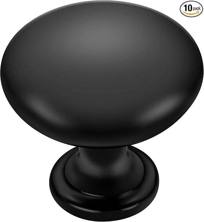 Ravinte 10 Pack Kitchen Cabinet Knobs Dresser Knobs Drawer Knobs Matte Black Zinc Knobs Drawer Pu... | Amazon (US)