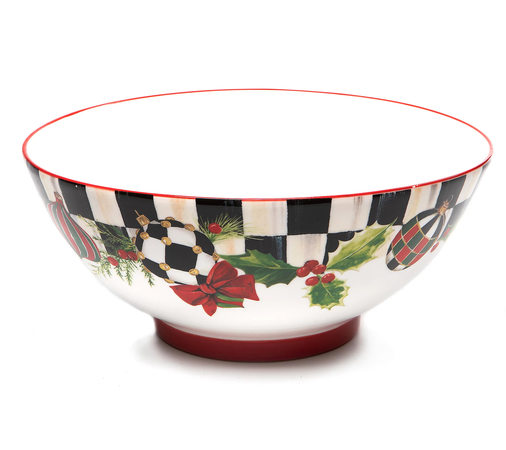 MacKenzie-Childs Deck the Halls Serving Bowl | QVC
