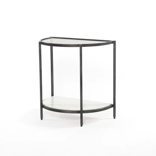 Grady End Table - Grey Smoked Glass | Alchemy Fine Home