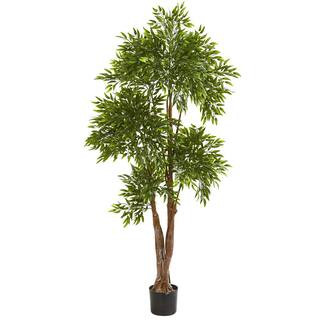 Indoor/Outdoor 69 in. Ruscus Artificial Tree UV Resistant | The Home Depot