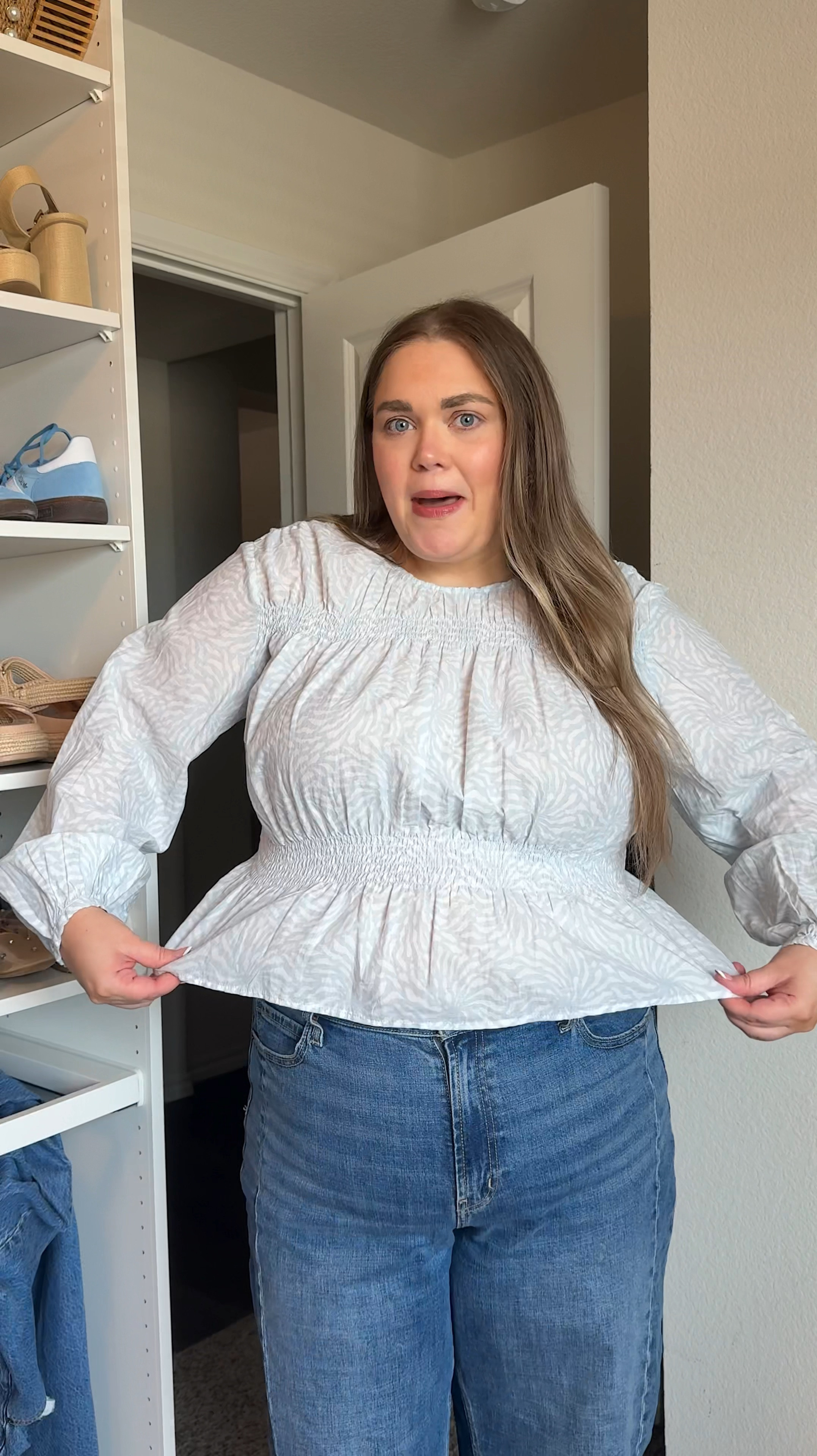 Peplum spring top wearing xl 

#LTKFindsUnder50 #LTKPlusSize