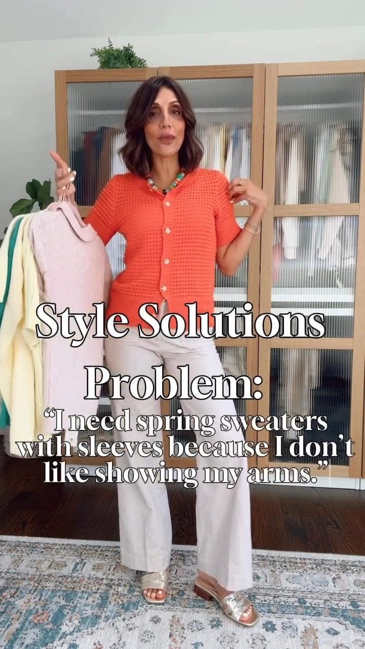 You asked, so I delivered! 
Spring sweaters to cover your arms.

Tell me in comments what you need help with next and I’ll pick one of your needs to focus on for my next reel! 

Comment SHOP for all the links to there affordable sweaters and you can also grab my pants an extra 20% off this week! 

Follow me for more style help and affordable fashion inspo!

#workwearinspo #springsweaters #springstyle #amazonfashion #over40style