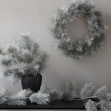 Faux Silver Glitter Botanicals | West Elm (US)