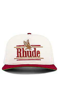 Rhude Rossa Structured Hat in Ivory & Red from Revolve.com | Revolve Clothing (Global)