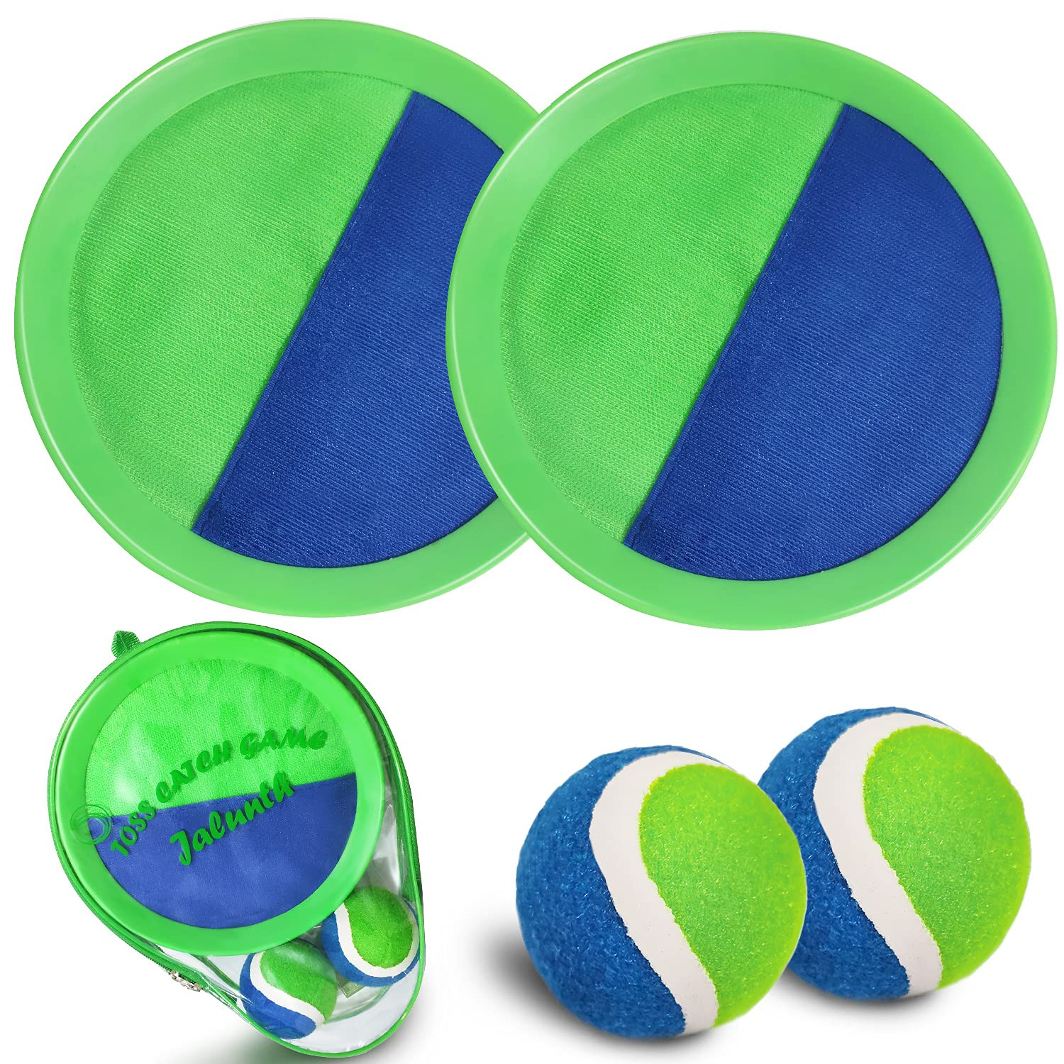 Jalunth Ball Catch Set Games Toss Paddle - Beach Toys Back Yard Lawn Outdoor Pool Backyard Campin... | Amazon (US)