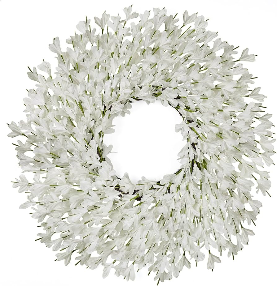 26 Inch Spring Wreaths for Front Door Large Easter Valentines Forsythia Floral Summer Spring Door... | Amazon (US)