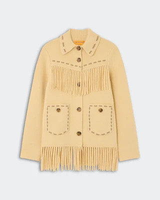 Western Fringe Jacket - Butter | Guest In Residence