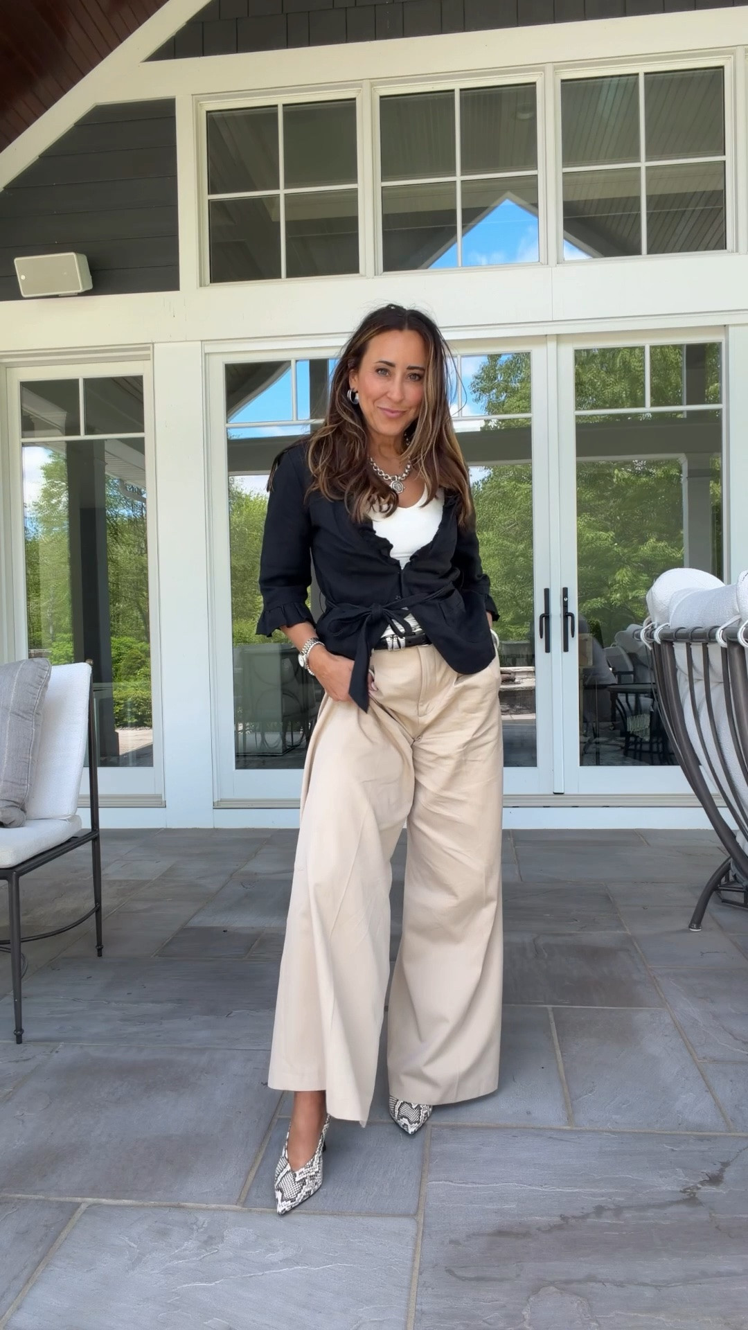 Snake print heels TTS
Linen blazer closet classic
Tank Amazon size small 
Belt small 
Pants  Zara 5247/044/710

#over40style #elevatedstyle #classicstyle #outfitinspiration #wearwhatyoulove

Elevated Basics, Elevated Casual, Affordable Luxury, Luxury for Less, Designer Inspired, Over 40 Fashion, elevated style, Amazon finds, budget finds, chic style, effortless style, Zara, snake print, sassy

#LTKgrwm #LTKdayinmylife #LTKootd