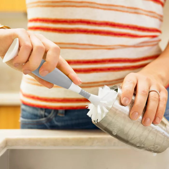 Munchkin Bristle Bottle Brush - Gray | Target