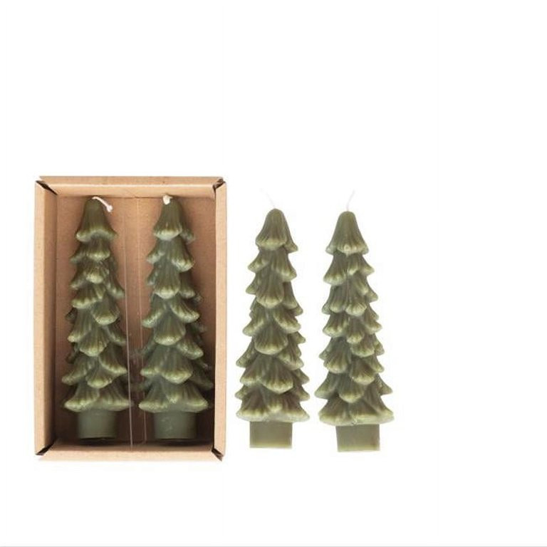 Creative Co-Op Unscented 5 Tree Taper Candles | Walmart (US)