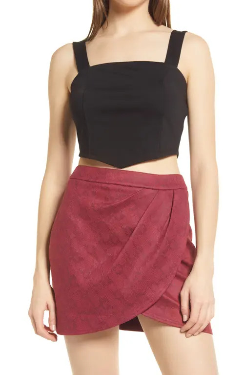 4SI3NNA Hollie Sleeveless Crop Top in Black at Nordstrom, Size X-Small | Nordstrom