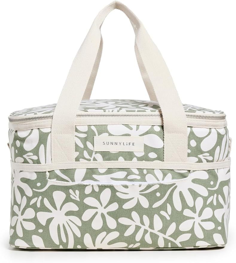 Sunnylife Canvas Cooler Bag | The Vacay Olive | Amazon (US)