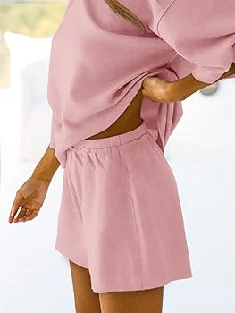 Tankaneo Womens Pajama Sets 3/4 Sleeve Oversized Tops & Loose Fit Shorts Lounge Set with Pockets ... | Amazon (US)