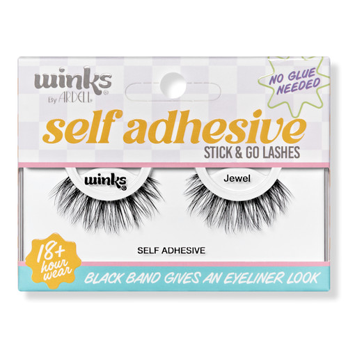Winks Self Adhesive Stick & Go Black Strip Lashes, Jewel | Ulta