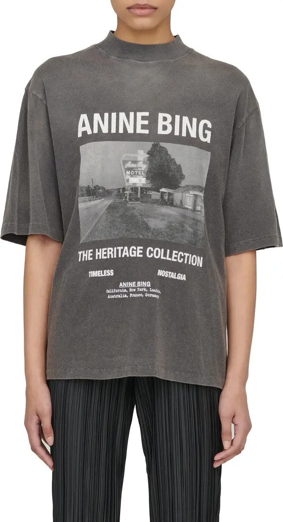 ANINE BING Motel Organic Cotton Graphic Tee | Nordstrom | Nordstrom