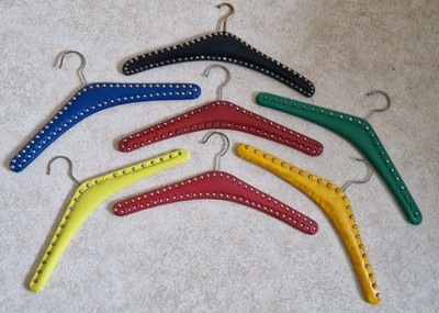 Kleiderbügel Nieten Vintage 70er Jahre Kunstleder  | eBay | eBay DE