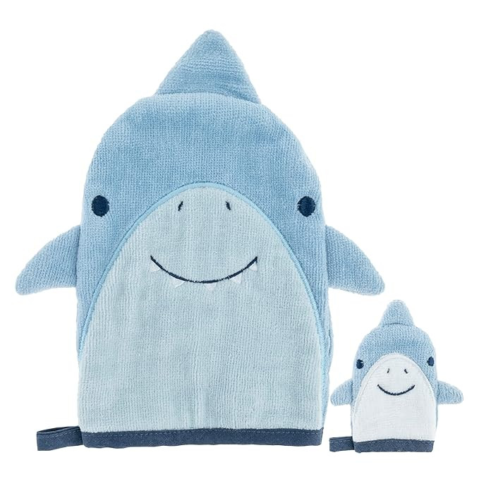 Stephen Joseph Bath Mitt with Finger Puppet, Shark | Amazon (US)