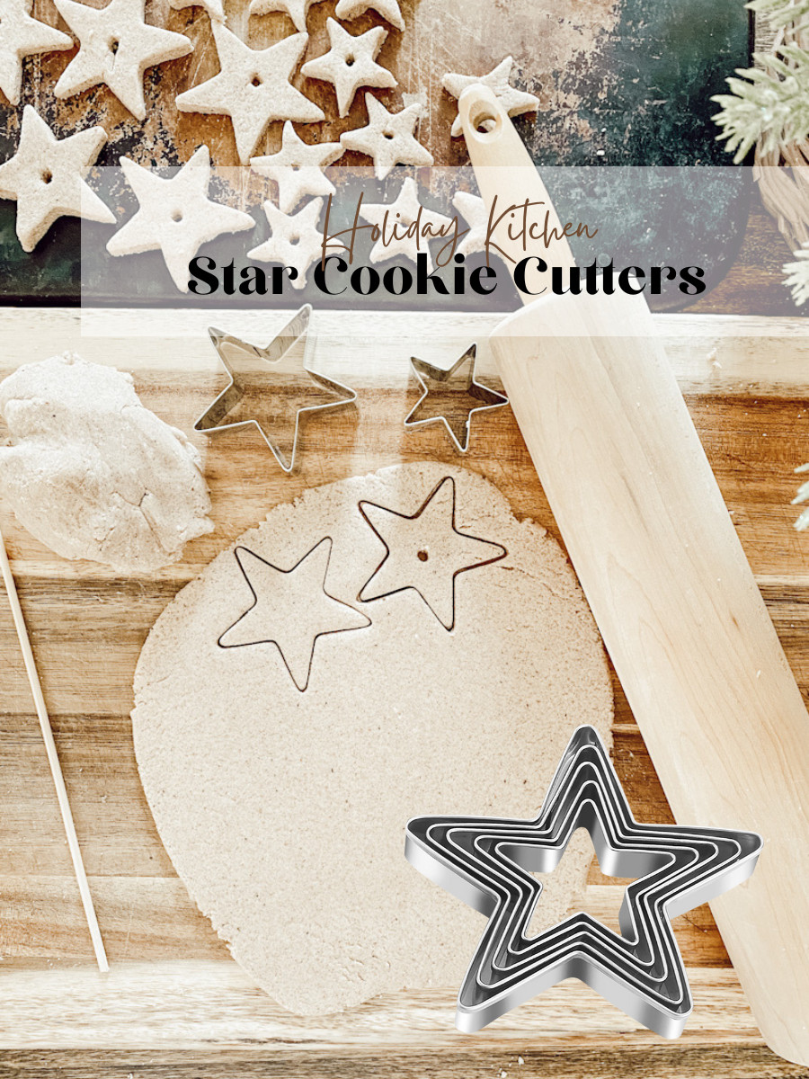 This is a set of five star cookie cutters. These are perfect for making your favorite holiday cookies. I actually used them to create a dough string garland. 

 #LTKHoliday #LTKSeasonal #LTKHome