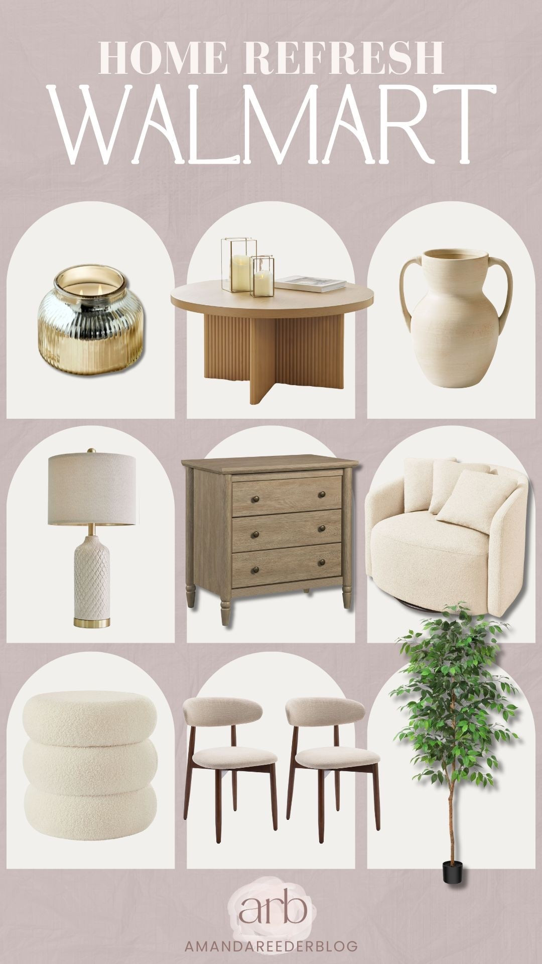 Walmart has all the essentials for your 2026 New Years refresh 😍🤍

Walmart home decor, neutral home decor, affordable home finds, modern home decor, cozy home, neutral furniture, living room decor, bedroom furniture, accent chairs, boucle chair, ceramic vase, coffee table decor, table lamp, faux plant, home refresh, budget friendly decor

#LTKFindsUnder100 #LTKHome #LTKmomlife