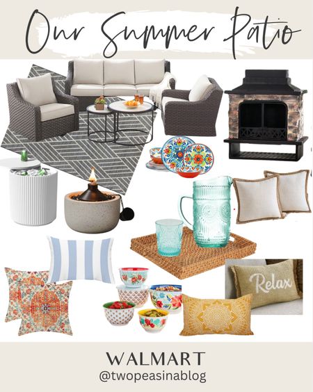 Our Summer patio. 
Items from @walmart 

#LTKxWalmart #LTKHome