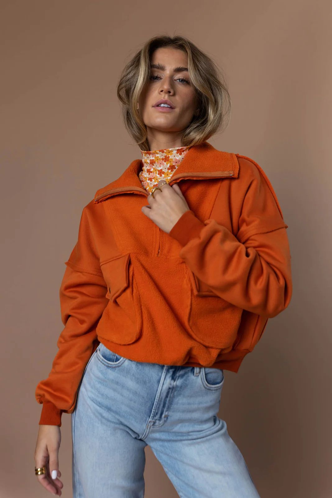 Harry Sweater in Orange - XS / Orange - böhme | Bohme