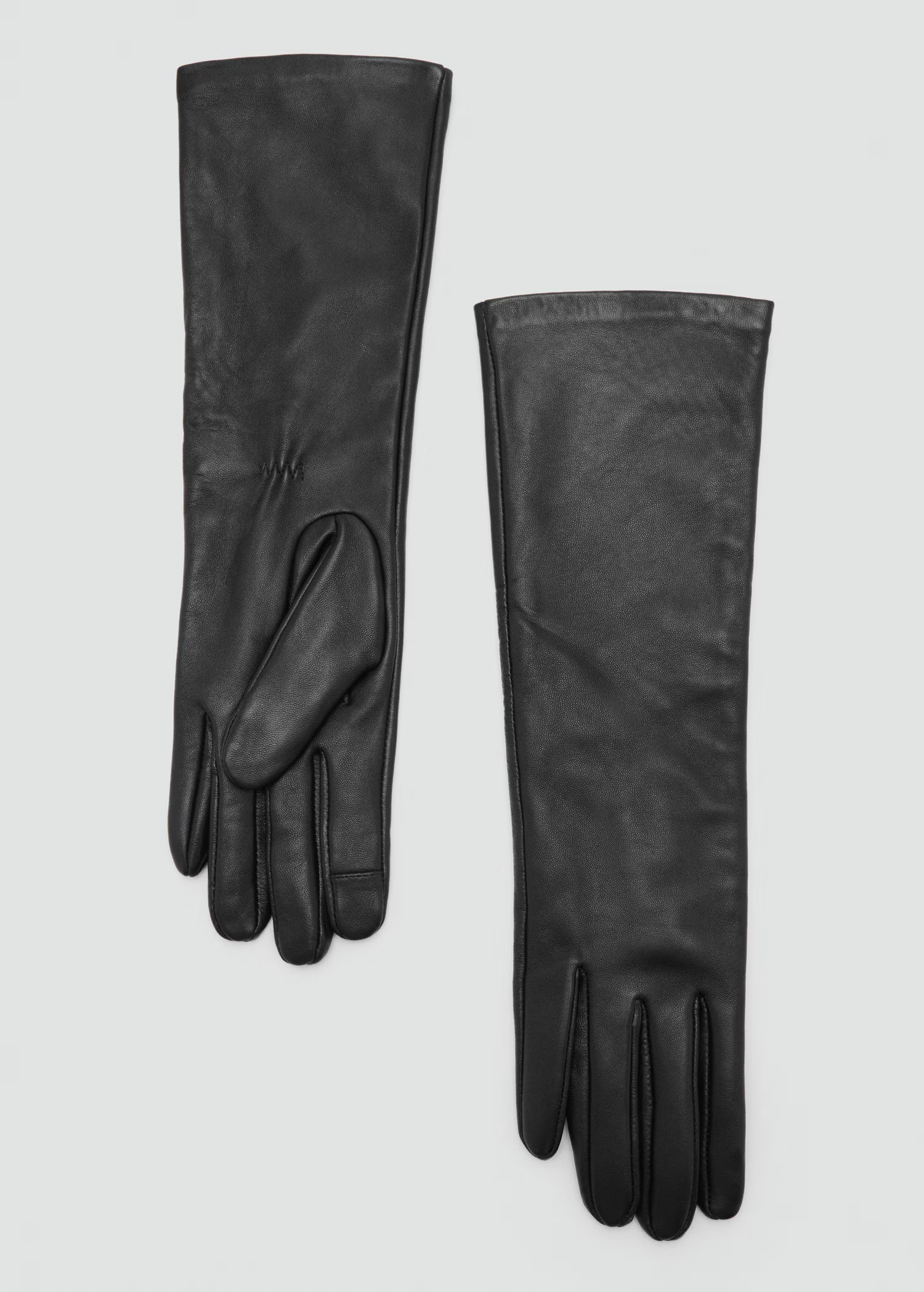 Long 100% leather gloves - Women | MANGO United Kingdom | MANGO (UK)