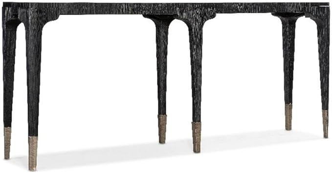 Hooker Furniture Chapman Veneers and Metal Shou Sugi Ban Console Table in Black | Amazon (US)