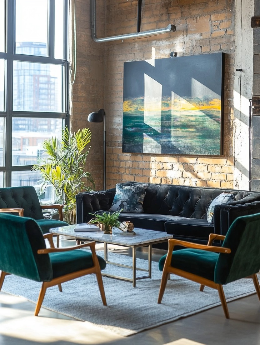 Recreate this gorgeous black and teal living room by letting natural sunlight do half the work. Deep black seating paired with rich teal accent chairs creates a bold yet calming contrast, while the abundance of light keeps the space feeling open, warm, and inviting. To balance the depth of these colors, a simple marble coffee table adds brightness, elegance, and a timeless touch without overpowering the room.

This look is the perfect blend of modern sophistication and effortless comfort—clean lines, strong color contrast, natural textures, and light working together. It’s elevated yet livable, dramatic yet serene, and designed to feel just as beautiful years from now as it does today.

#ModernLivingRoom #TimelessHomeDecor #TealAndBlack 

 #LTKHome