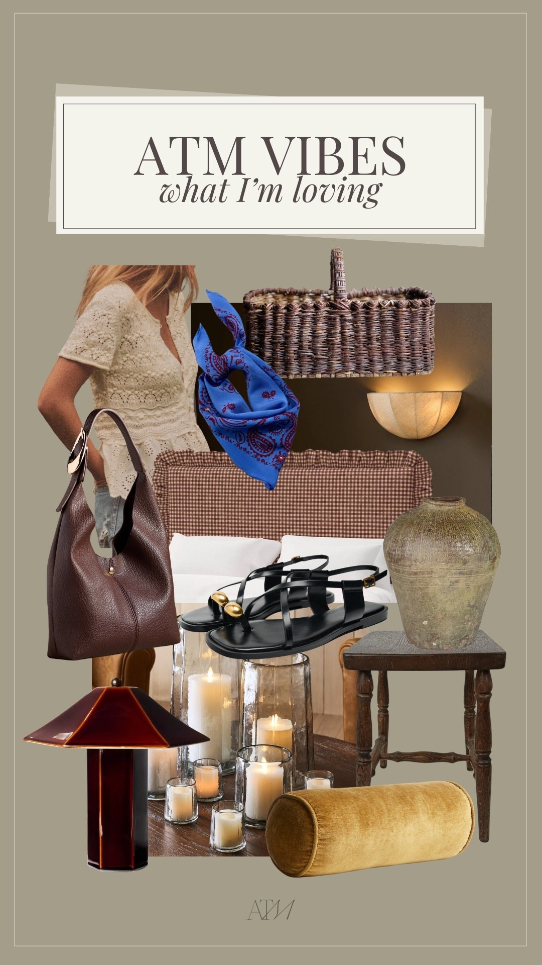 ATM Vibes - What I’m Loving!

home finds, antique home finds, vintage home, cottage core, vintage vase, zara fashion, summer fashion finds, summer fashion trends 2025, velvet bolster pillow, candle holder, anthropologie

#LTKSeasonal #LTKHome #LTKStyleTip