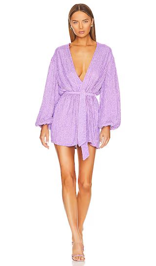 Gabrielle Robe in Iridescent Lavender | Revolve Clothing (Global)