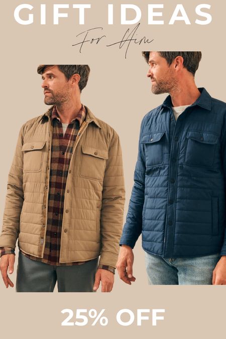 This great fall layering piece will be perfect gift for dad this holiday.  

Men’s gift guide #GiftGuideForMen

#FallOutfits #ShirtJacket #GiftForDad #DadGives #GiftsForHim #GiftGuide

#LTKmens #LTKGiftGuide #LTKsalealert