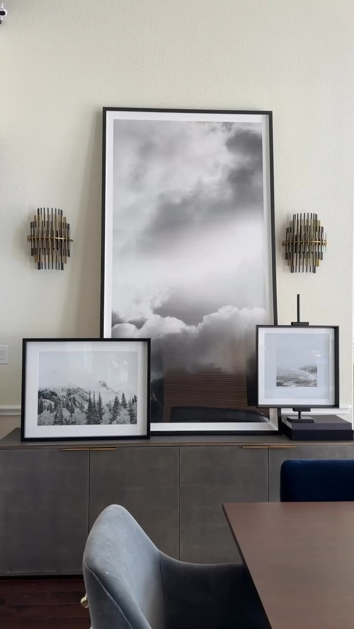 One is RH. One is Target.

The large frame in the middle is RH, and the two smaller ones are Target.

Side by side and you still can’t tell.

Comment FRAME and I’ll send you the links.

#targetfinds #rhstyle #designerlookforless #homeart #homedecor
framed art wall decor living room styling designer look for less interior decor neutral home