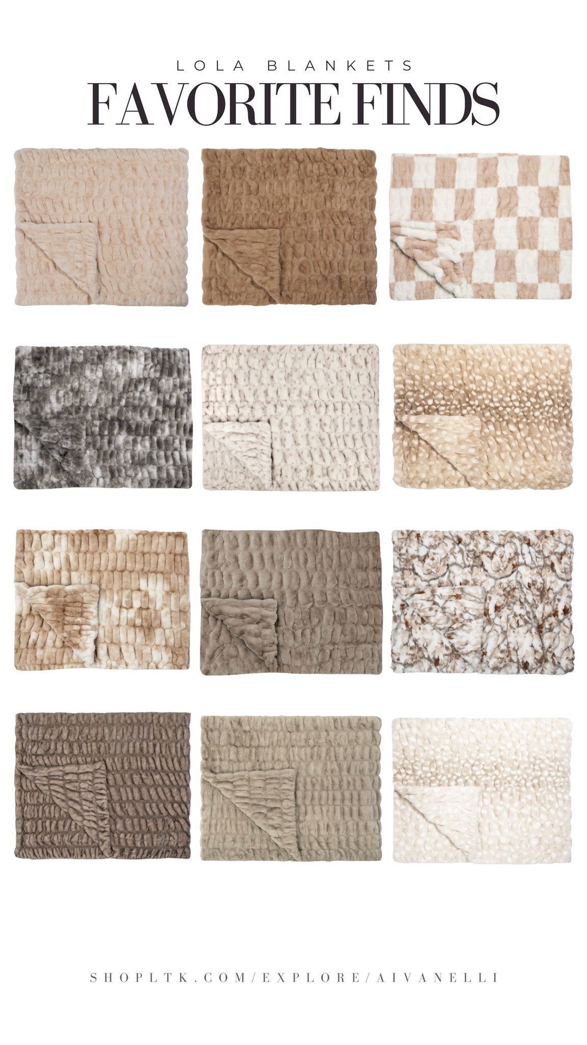 Lola blankets favorites

soft throw blankets
fleece and sherpa throws
knit couch blankets
plush cozy textures
neutral home throws
warm layering blankets
faux fur throw accents
lightweight everyday blankets
snuggle-worthy essentials
comfort home must-haves

#LTKSaleAlert #LTKSeasonal #LTKHome