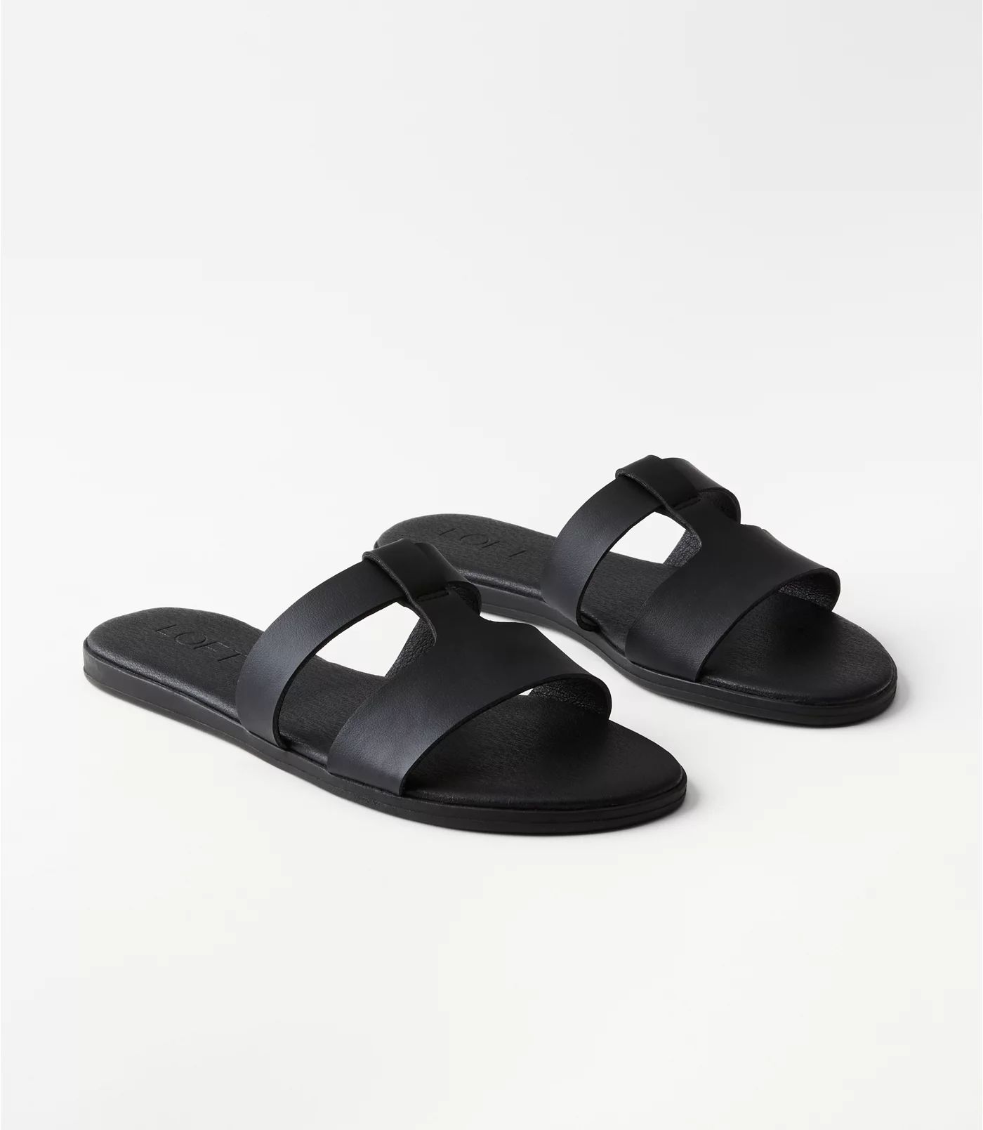 Modern Slide Sandals | LOFT | LOFT