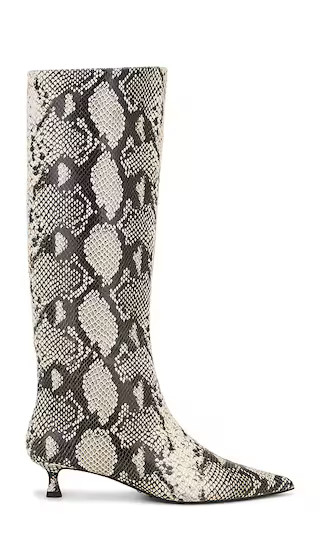 Crystal Boot in Ecru Snake | Revolve Clothing (Global)