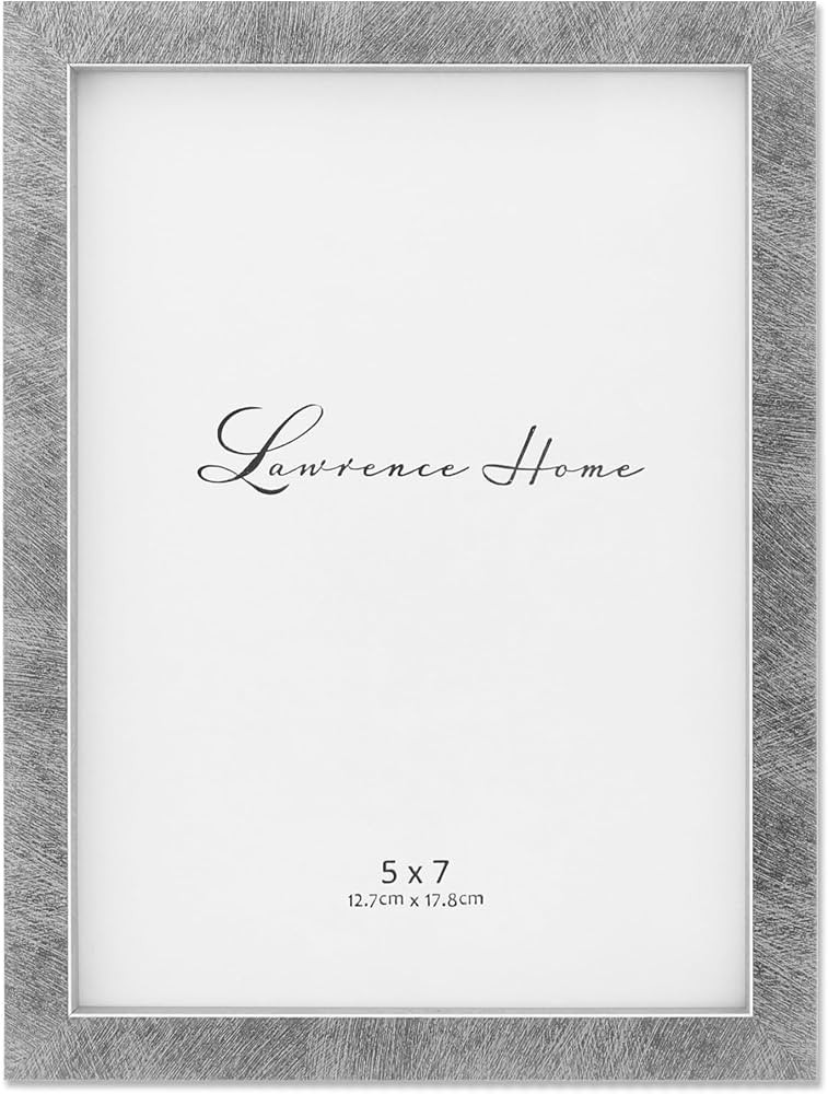 Lawrence Frames Chloe Contemporary Picture Frame, 5x7, Silver | Amazon (US)