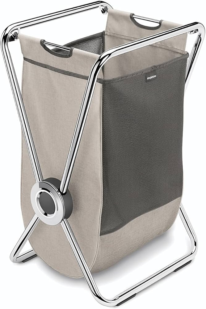 simplehuman x-frame laundry hamper, 100% recycled polyester collapsible laundry baskets with easy... | Amazon (US)