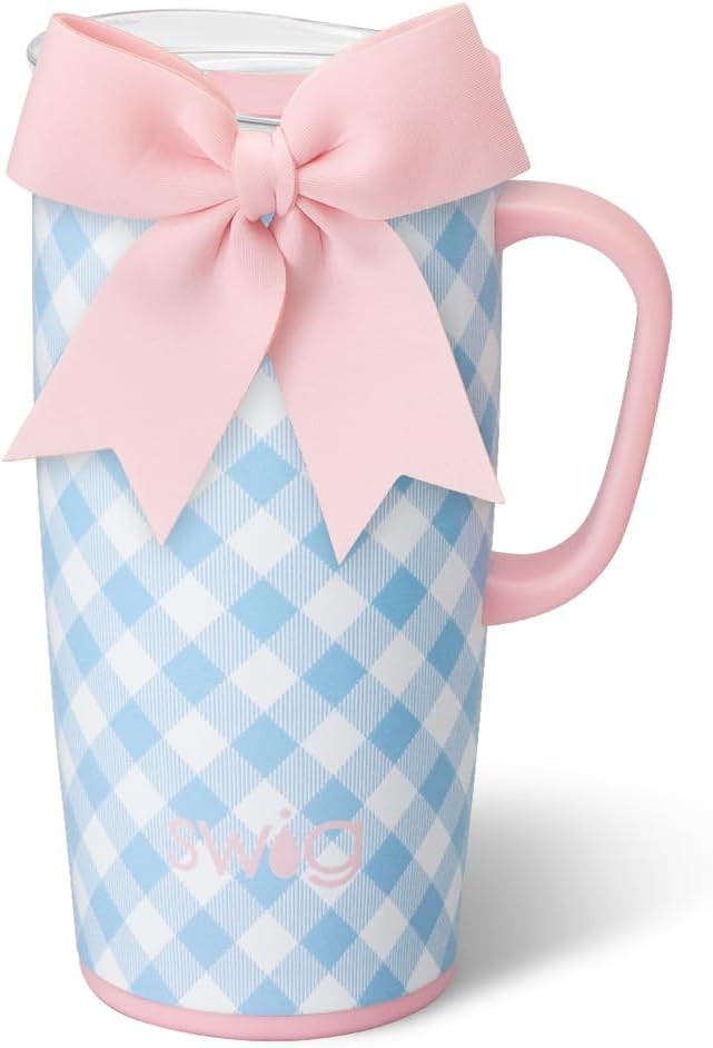 Amazon.com: Swig Life 22oz Travel Mug, Insulated Tumbler with Handle and Lid, Travel Coffee Mug, ... | Amazon (US)