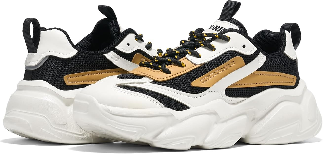 ZURIN Womens Chunky Platform Sneakers-Lightweight Breathable Dad Shoes,Casual Lace-Up Walking Sne... | Amazon (US)