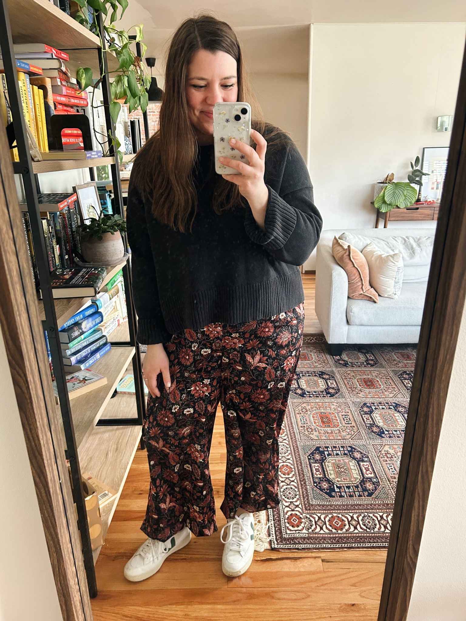 sweater over jumpsuit = faaaav. 