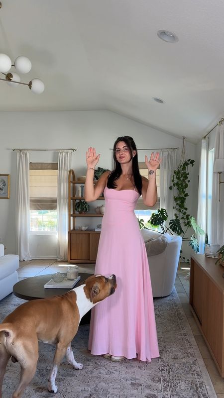 the prettiest linen maxi dress for summer! Code: KRISTINE10 
wearing size US4/AUS8 
Dress is lined and linen is very soft - nice heavy fabric 
Would perfect for so many occasions! Shoes are also very comfortable & cushioned 

#LTKSeasonal #LTKVideo #LTKWedding