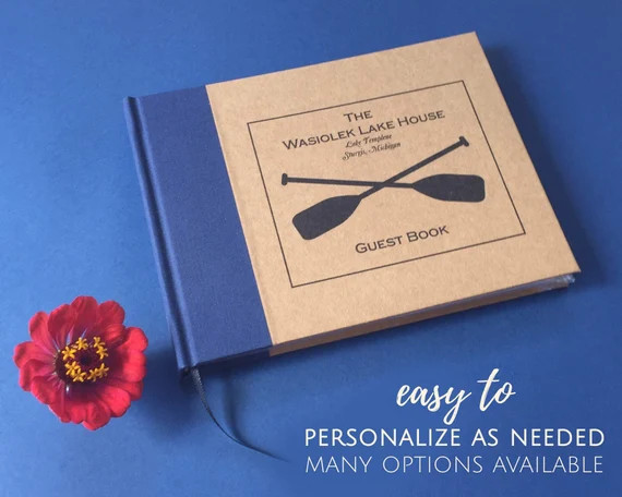 Custom Vacation Home Guest Book · Housewarming Gift, Family Cabin Guest Book, AirBnb Welcome Boo... | Etsy (US)