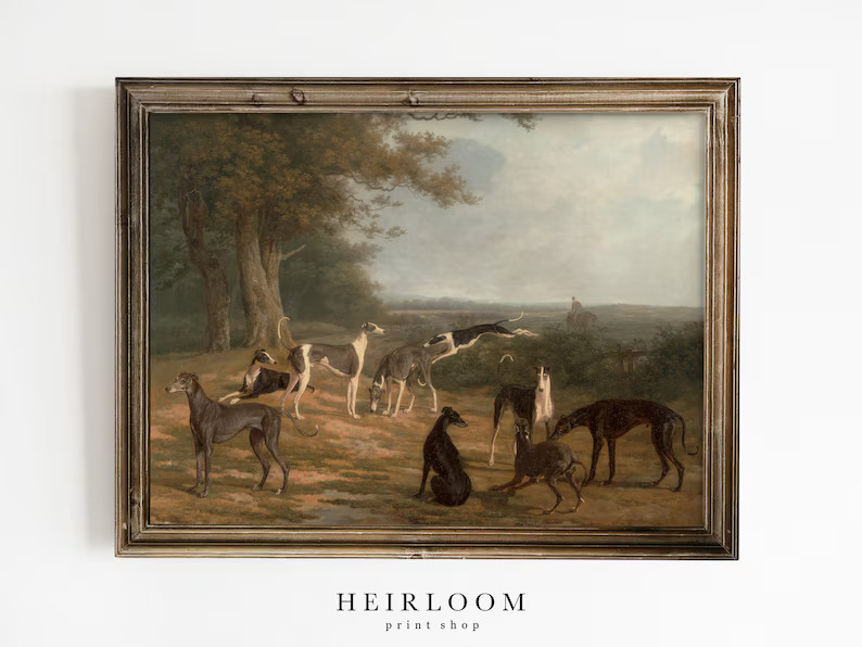 Vintage Dog Art  Animal Painting  FINE ART PRINTS  - Etsy Canada | Etsy (CAD)