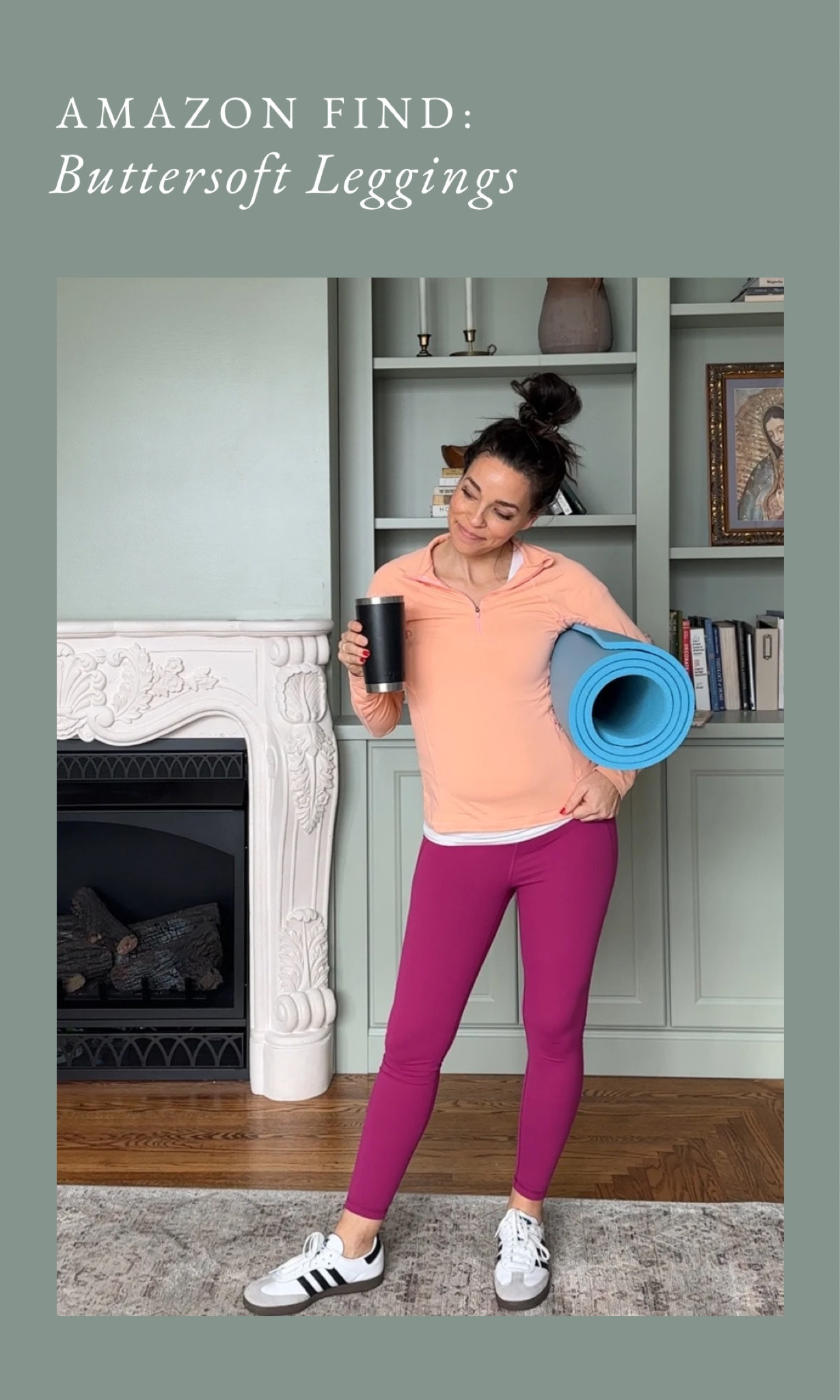 The softest exercise leggings with multiple colors. Side pockets a bonus! Half zip pullover is also great quality and TTS. Wearing a small for both.

#LTKSeasonal #LTKfindsunder50 #LTKsalealert