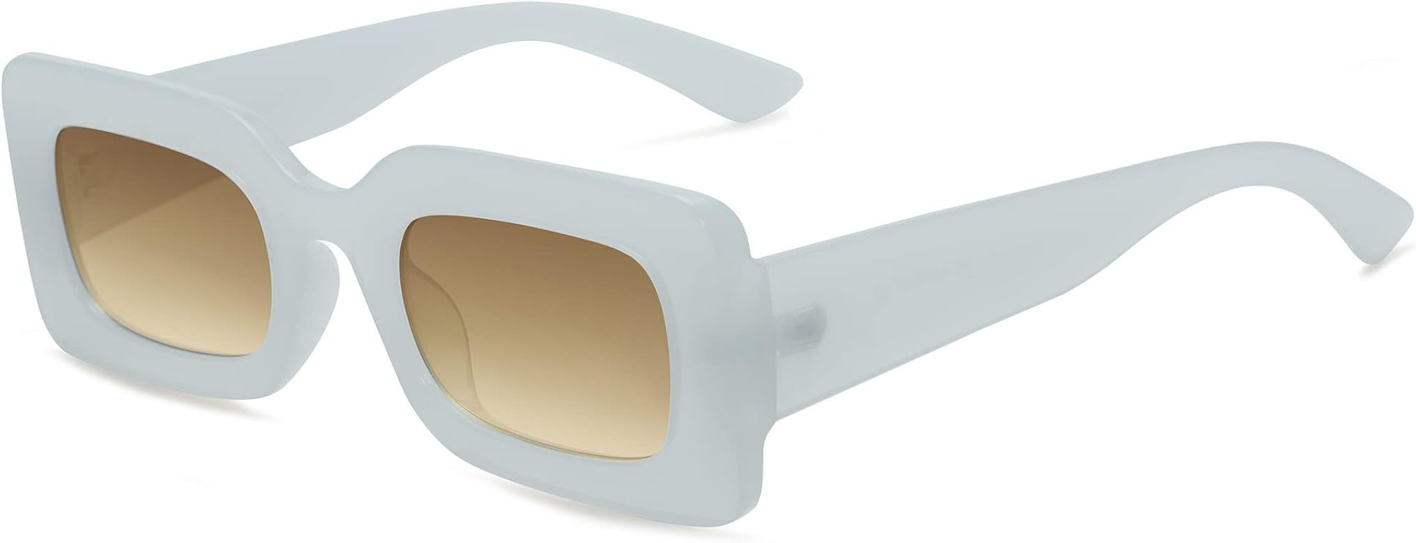 SOJOS Kids Rectangle Nude Sunglasses for Girls Toddler Baby Age 1-2 UV400 Protection Trendy Chunk... | Amazon (US)